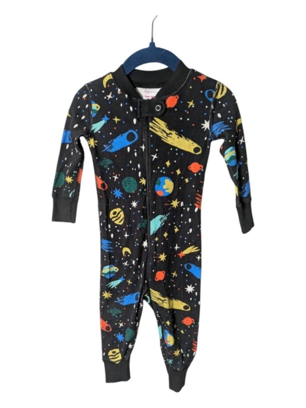 Hanna Andersson Baby Zip Sleeper In Organic Cotton Interstellar Size 12-18 Month